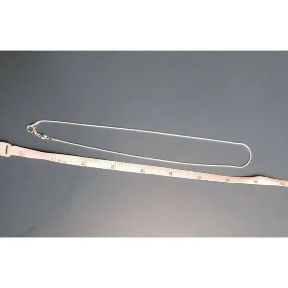 Mom Mother Sterling Silver 925 Heart Gem Pendant on Snake Rope Chain Necklace - Picture 12 of 14